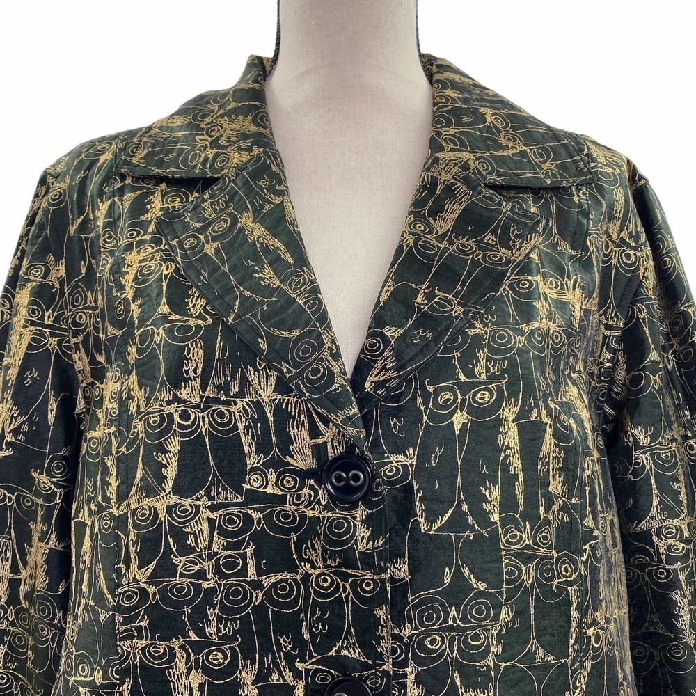 CHICO’S Printed Button Down Blazer Jacket Coat - image 2